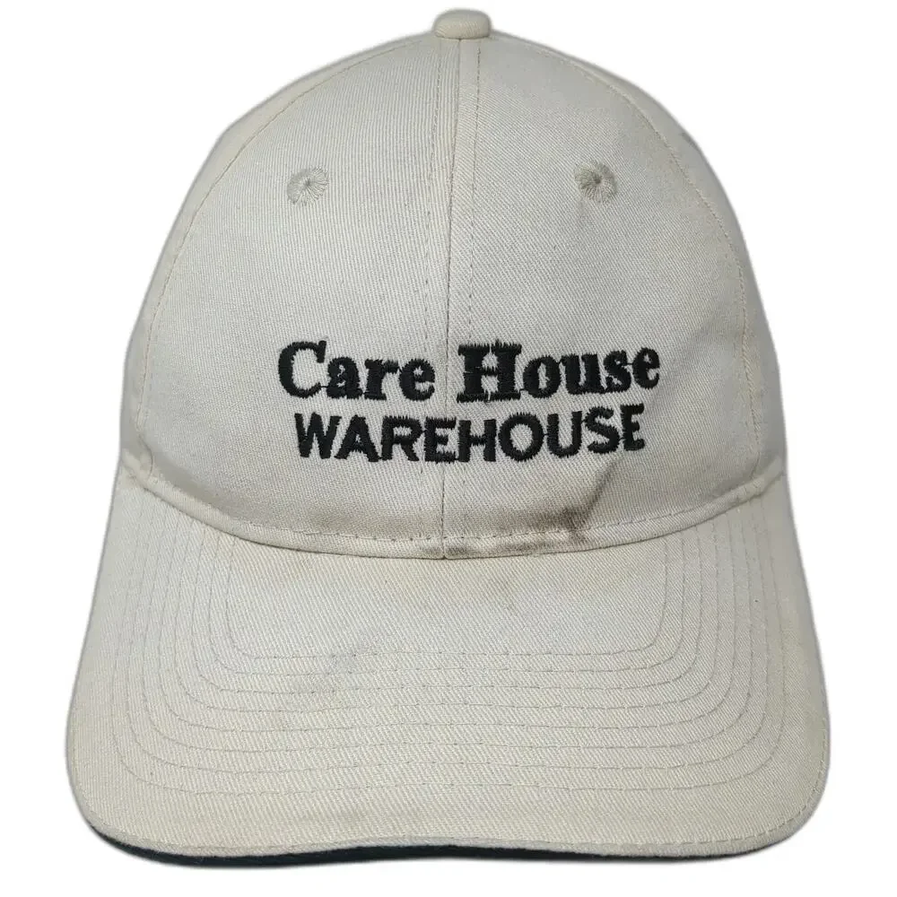 Port & Company Care House Warehouse Baseball Cap Beige Black One Size Strapback
